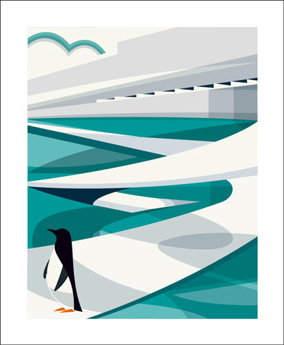 Greetings Card - Penguin Pool : Andy Pavitt