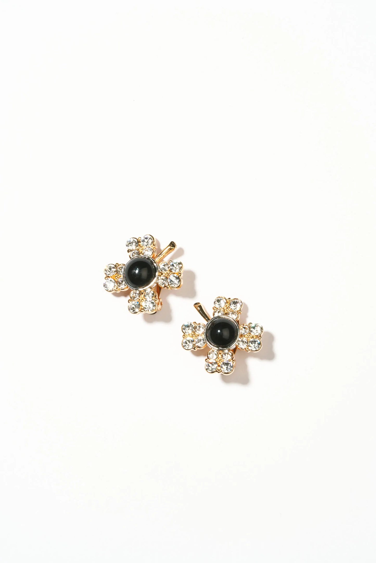 Philippe Ferrandis Shamrock Clip Earrings