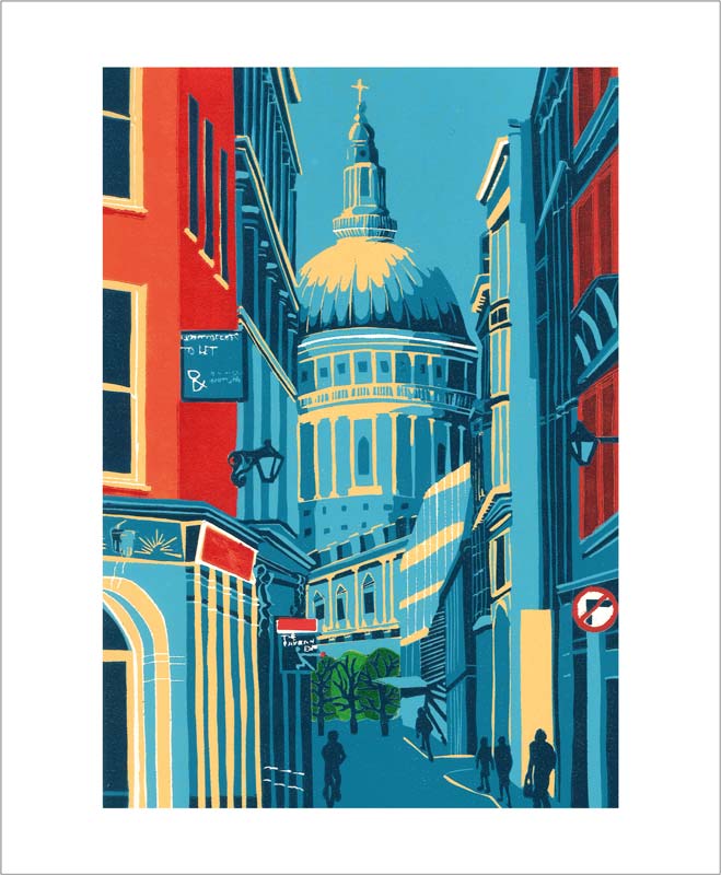 Greetings Card - St Paul's from Watling Street : Jenny Ing