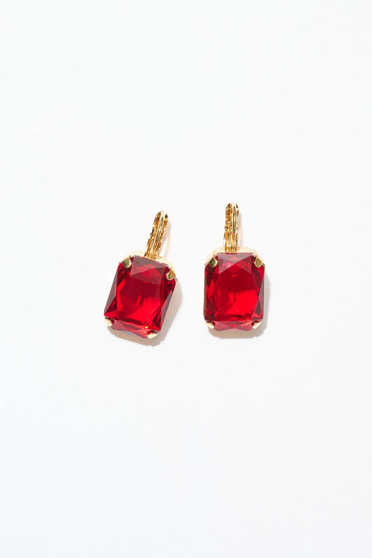 Philippe Ferrandis Balearic Hook Earrings - Red