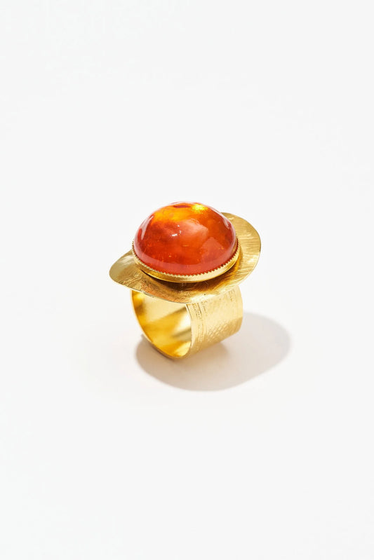 Philippe Ferrandis Etna Ring -  Amber