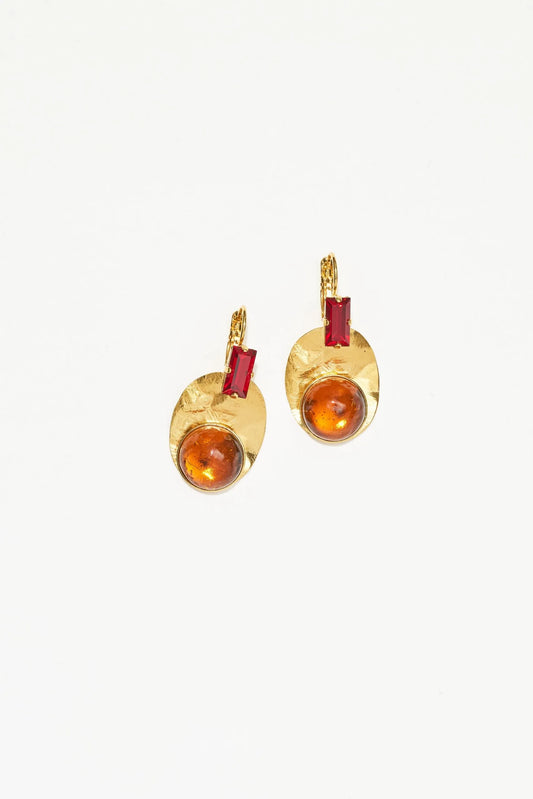 Philippe Ferrandis Etna Earrings - Amber