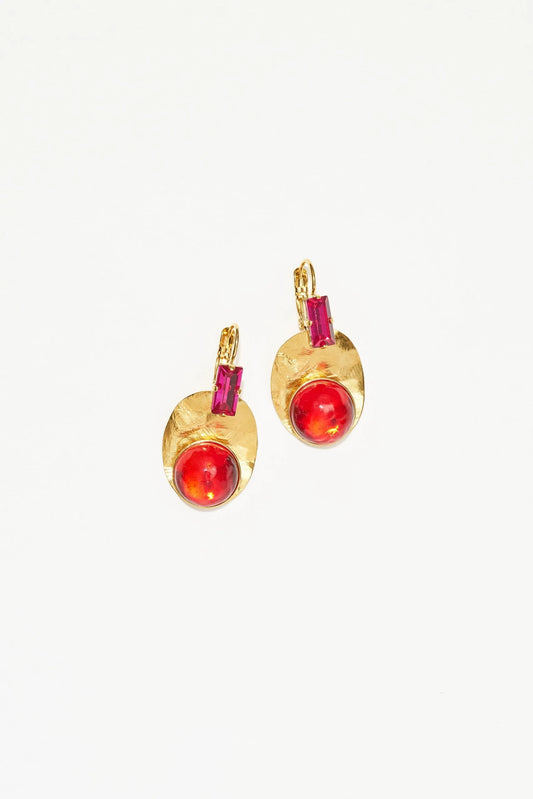 Philippe Ferrandis Etna Earrings - Red