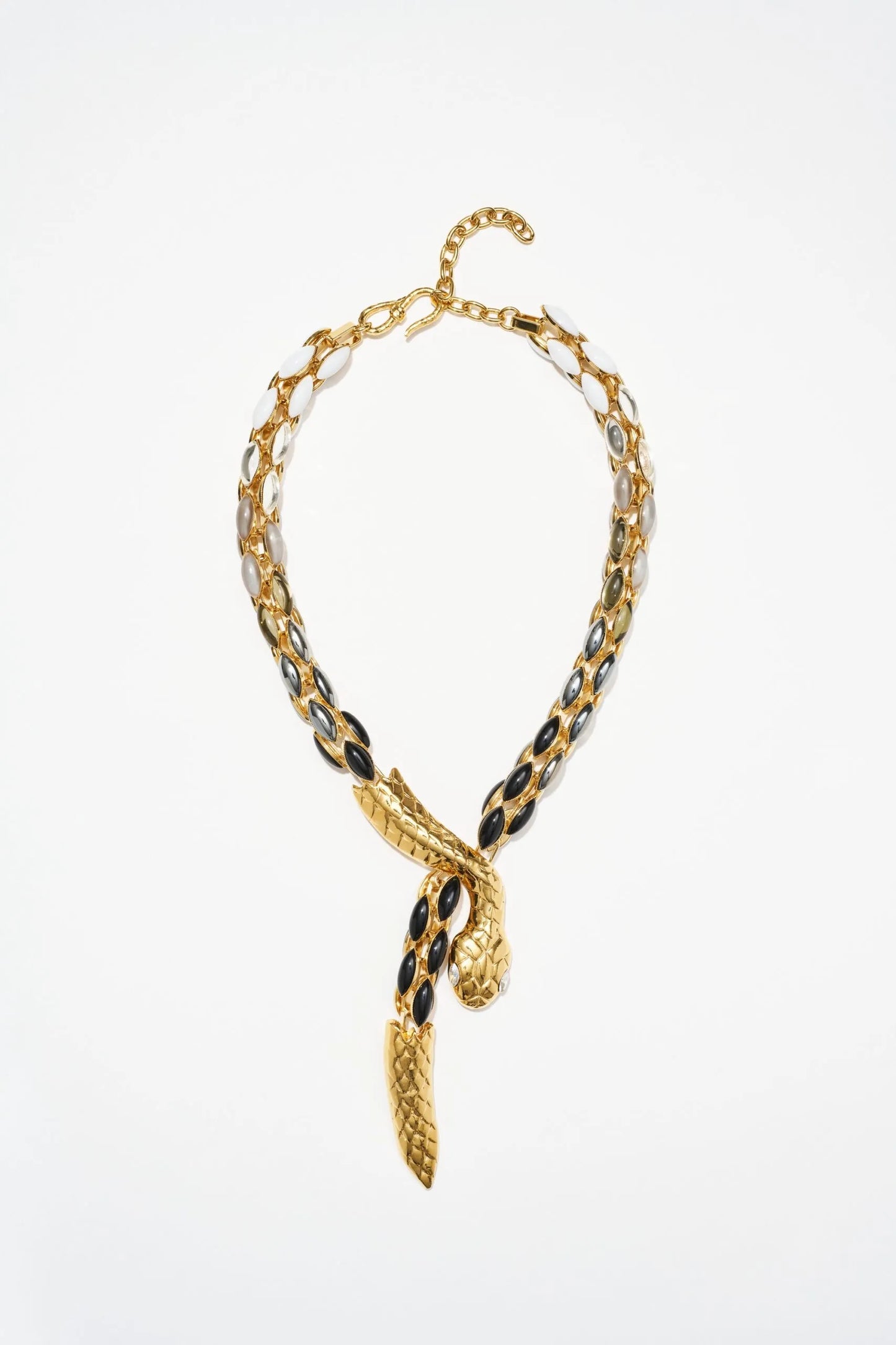 Philippe Ferrandis Snake Necklace - Grey