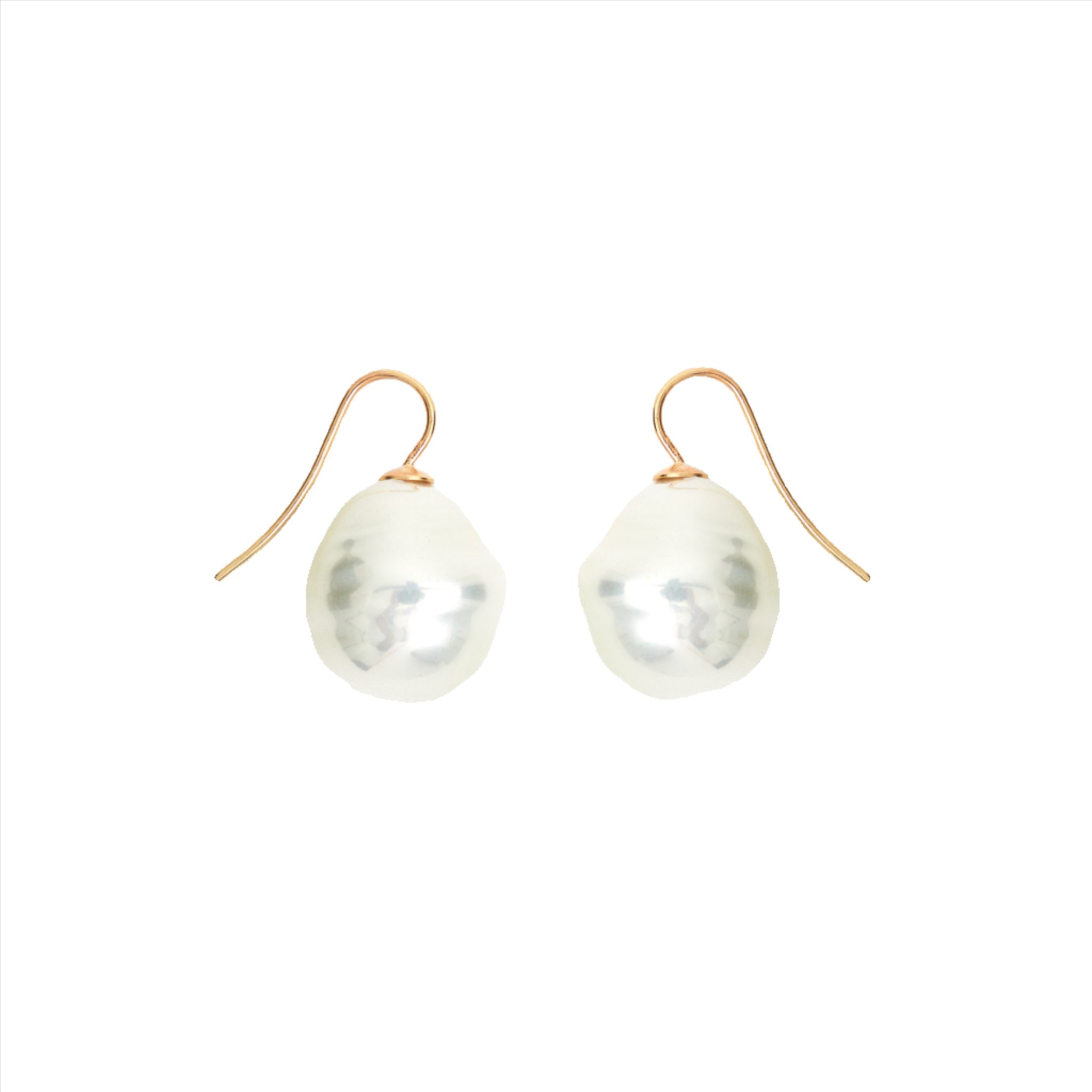 Mother of Pearl Hook Earrings – Maggie Owen London